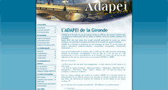 Desktop Screenshot of adapei33.com